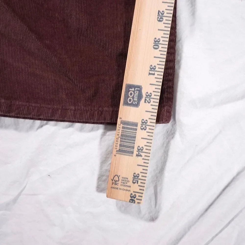 Banana Republic Slim Fit Corduroy Pants Red Brown 33x34